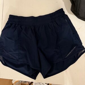 Navy Hottie Hot Shorts from Lululemon! Size 6 with 4” inseam.